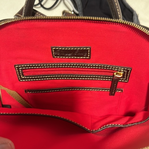 Dooney & Bourke Brown Leather Backpack - Picture 3 of 5